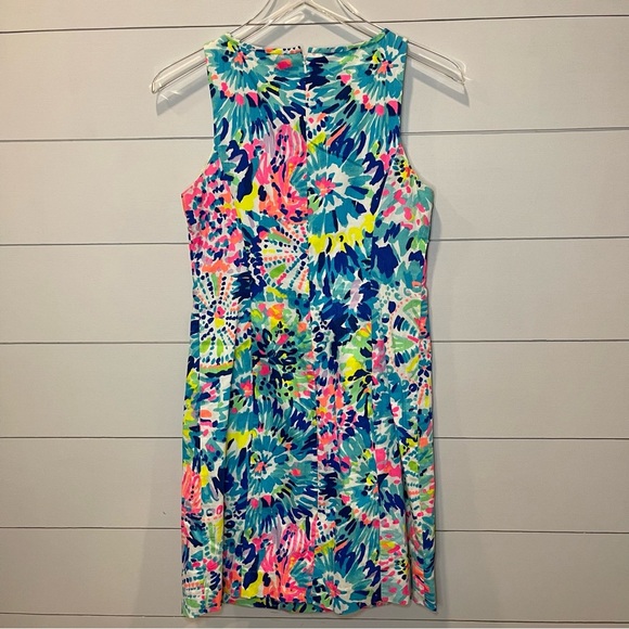 Lilly Pulitzer Adara Sleeveless “Dive In” Shift Dress Womens Size 0 - Picture 6 of 8